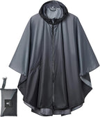 SaphiRose Rain Poncho Jacket Coat Hooded by SaphiRose