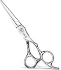 ULG Professional Hair Cutting Scissors 7" Japanese Stainless Steel Hand-Honed Salon Barber Scissors for Stylists & Home Use, Haircut Shears for Men & Women, Ergonomic Design with Patterned Handles