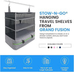 Stow-N-Go Travel Luggage Organizer – Portable Hanging Travel Shelves, Carry-On - Image 9