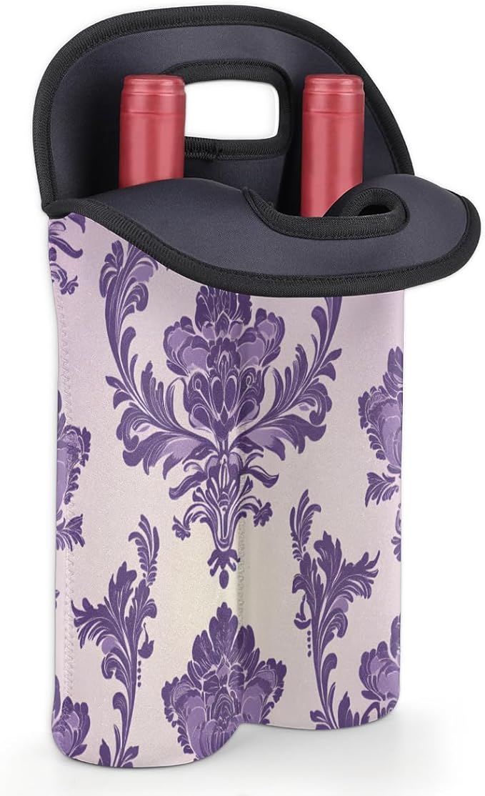Neoprene Wine Tote, Bottle Carrier Gag Insulating Neoprene Thicker, Insulated - Image 4