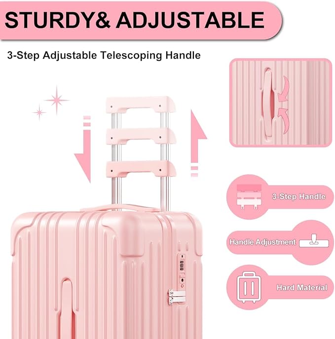 Krute Luggage Sets 2 Piece Suitcase - Image 5