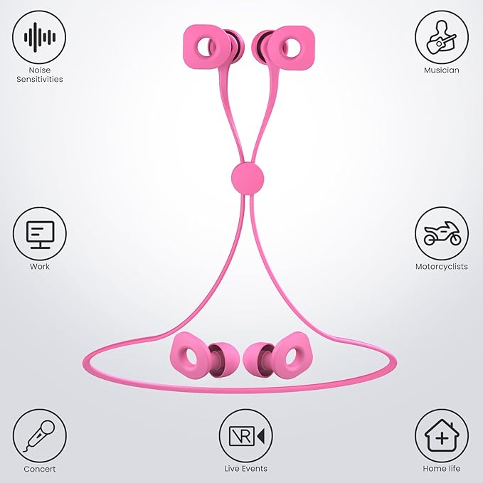2 Pairs of Earplugs for Sleeping, Reusable Hearing Protection Earplugs - Image 2