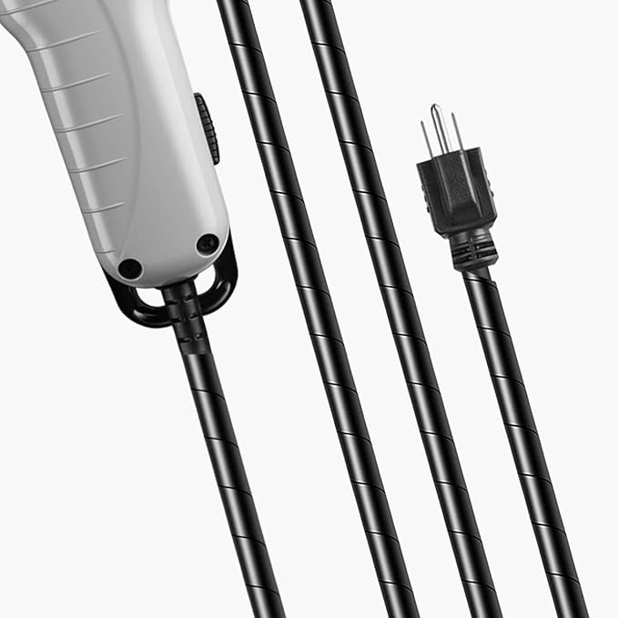 CORD DETANGLER for Clippers, Curling Irons, Hair Straighteners & Blow Dryers (10-Feet, Black)