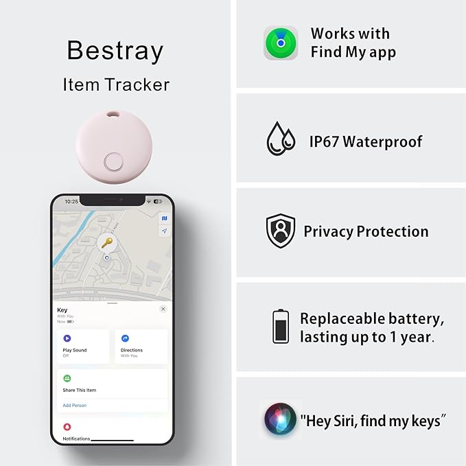 Air Tracker 2 Pack, Smart Bluetooth Tracker Works - Image 7