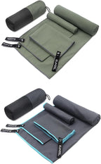Eunzel 2 Pack Quick Dry Camping Towel, Microfiber Travel Towel 3 Size at 1 Pack by EUNZEL