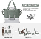 Travel Duffel Bag, Sports Tote Gym Bag, Shoulder Weekender Overnight Bag - Image 4