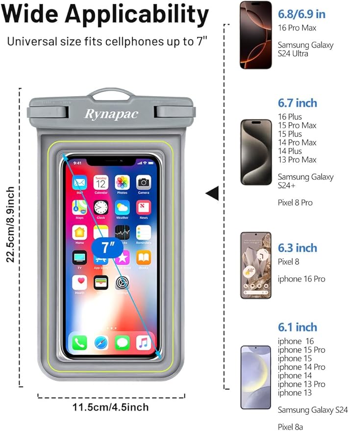 IP68 Waterproof Phone Pouch, Floating Waterproof Phone Case - Image 6