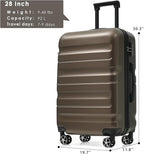 Merax 28 Inch Luggage Hardshell ABS Suitcase - Image 5