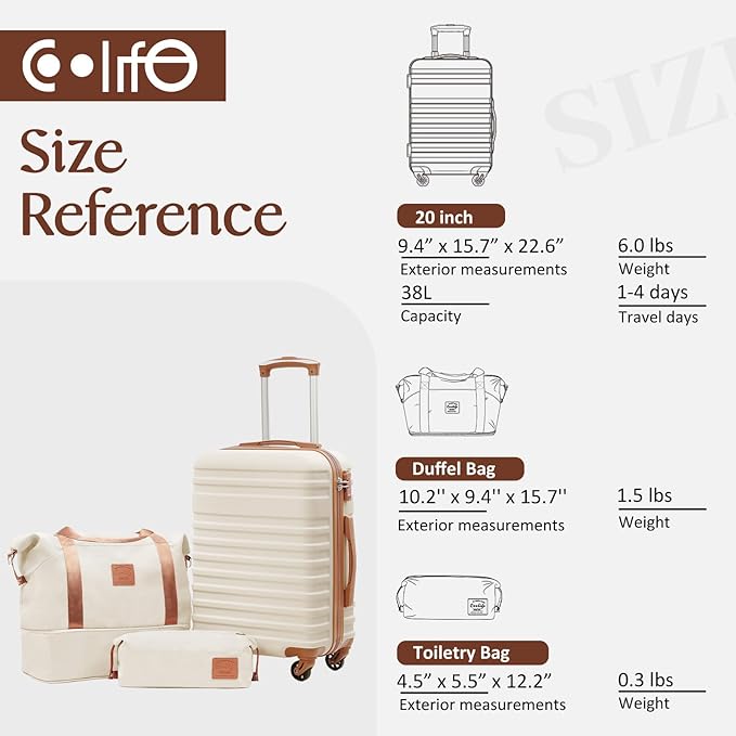 COOLIFE Luggage Carry On Luggage Suitcase Softside Wheeled Luggage Lightweight - Image 7