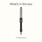 Conair Instant Heat Curling Iron Brush, 3/4-Inch Barrel Curling Brush for Short Hair, 30-Second Heat-Up with 25 Heat Settings for All Hair Types, Black