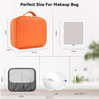 Travel Makeup Bag with LED Mirror and 10x magnifying glass with 3 Lighted - Image 8