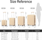 Hanke 16 Inch Underseat Carry On Luggage, Airline-Approved Hard Shell Small - Image 3