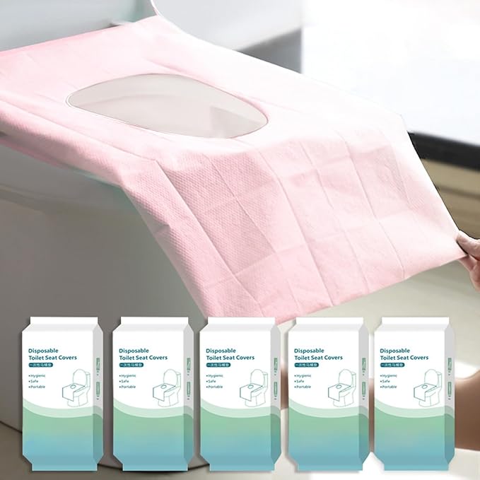50 Pack Toilet Seat Covers Disposable 16x24 Inch XL Portable Toilet Liners by RGQPHANTOM