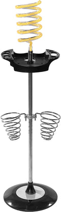 Hair Dryer Stand,Twisty Style Acrylic Top Holder,Hair Styling Appliances with Tray Two Spiral Holders and Heavy Base for Hair Dryer,Flat Iron,Curling Stick,Hair Straightener,Brush(orange)