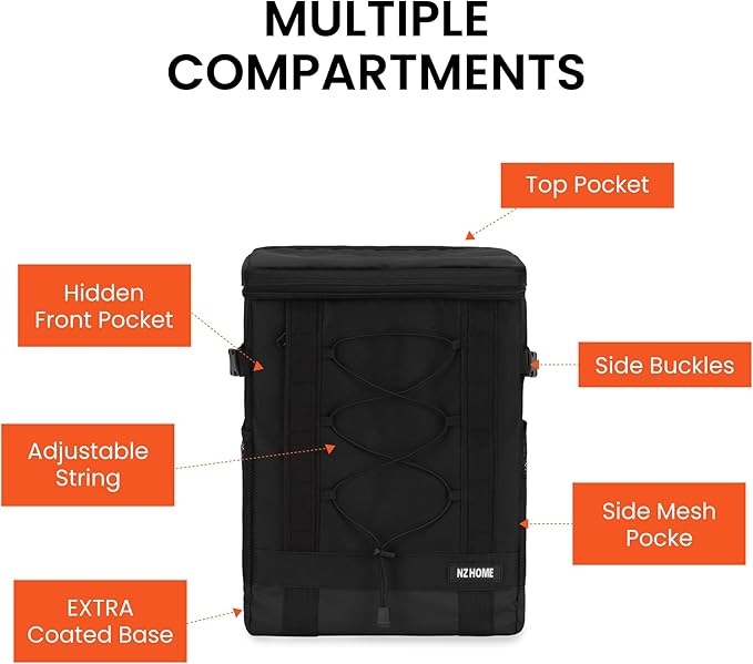 Insulated Cooler Backpack Portable Lightweight Leak Proof Waterproof Multiple - Image 4