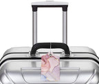 2 Pack Pink Gold Marble Luggage Tags - Image 5