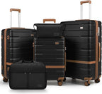 Luggage Sets 3 Piece with TSA Lock Hardside PC+ABS Carry On Suitcase with by Unknown
