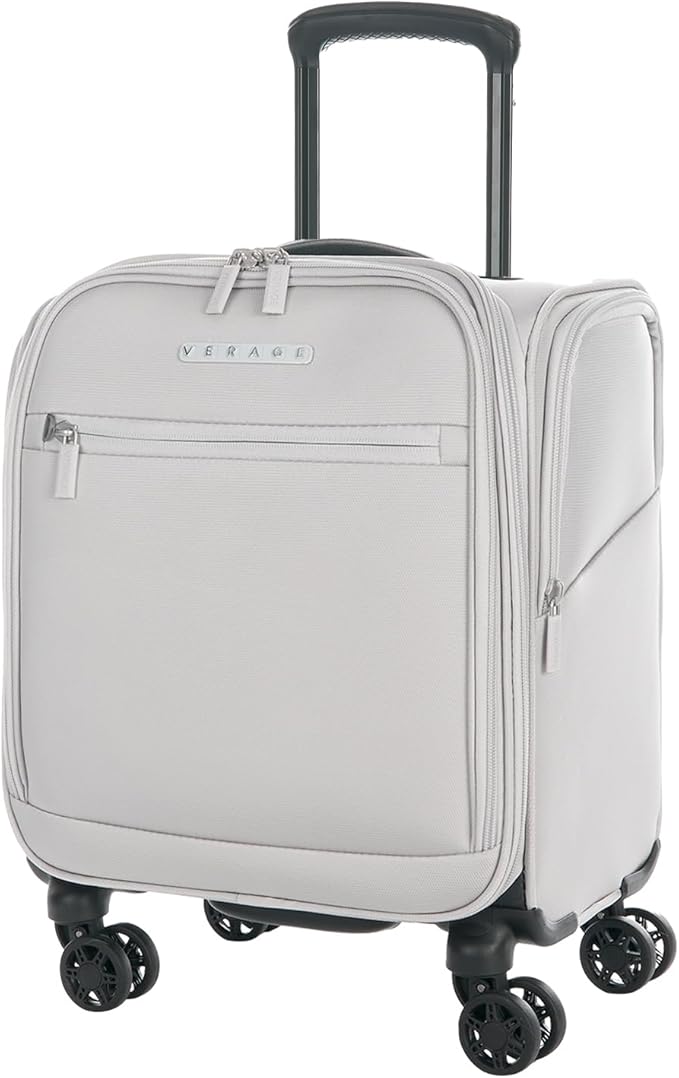 Verage Under Seat Luggage with Wheels, Softside Small Suitcase Spinner Carry On by VERAGE