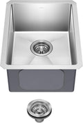KRAUS Standart Pro 14 -inch Undermount Single Bowl 16 Gauge Stainless Steel Bar by KRAUS