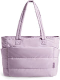BAGSMART Tote Bag for Women, Lightweight Puffy Tote Bag by BAGSMART