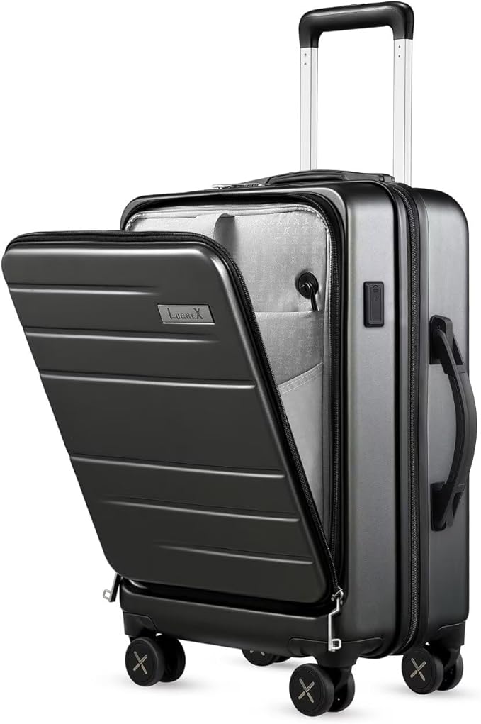 LUGGEX Carry On Luggage 22x14x9 Airline Approved, Polycarbonate Hard Suitcase by LuggeXLUGGAGE
