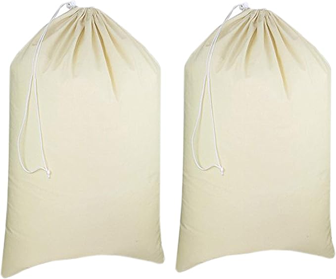 Urban Villa Laundry Bags 2 Pack Canvas Dirty Clothes Travel Laundry Bag|Machine by CottonTrends