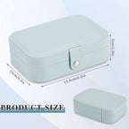 Travel Jewelry Box, PU leather Small Jewelry Organizer - Image 2