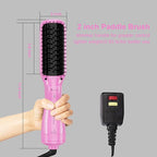DAN Technology Brush Blow Dryer,Blow Dryer Brush Straightener,Paddle Brush BlowDryer,2 inch BrushHairDryers,BrushBlowDryer for Black Women