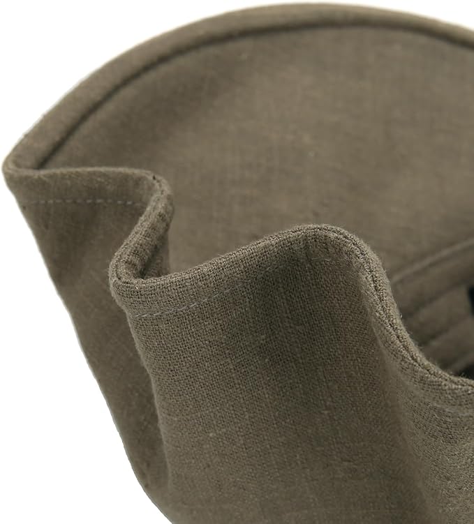 Linen Victorian Bonnet Hat Sun Cap, Foldable Summer Visor | New Katy - Image 8
