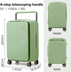 mixi Checked Luggage Wide Handle Luxury Design Rolling Travel Suitcase PC - Image 6