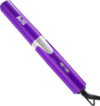 BERTA 2 in 1 Hair Straightener & Hair Curler, Professional Ceramic Flat Iron Ionic Curling Wand 1 inch, Temperature Adjustment 300-400℉ 6 Heat Settings
