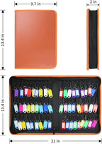 Sdstone 54 Hooks Portable Zippered Key Organizer, Fireproof and Waterproof Key - Image 2