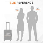 Carry On Luggage 22x14x9 Airline Approved Aluminum Frame, 20 Inch Hard Shell - Image 8