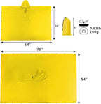 salamra Hooded Rain Poncho Waterproof Raincoat Jacket - Image 6