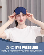 MZOO Sleep Eye Mask for Side Sleeper Men Women, Zero Eye Pressure 3D Sleeping - Image 2