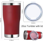 DOMICARE 20oz Tumbler with Lid Stainless Steel Tumblers Bulk, Double Wall - Image 5