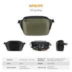 K&F Concept 2 in 1 Sling Bag Everyday Shoulder Bag & Multifunction Photography - Image 7