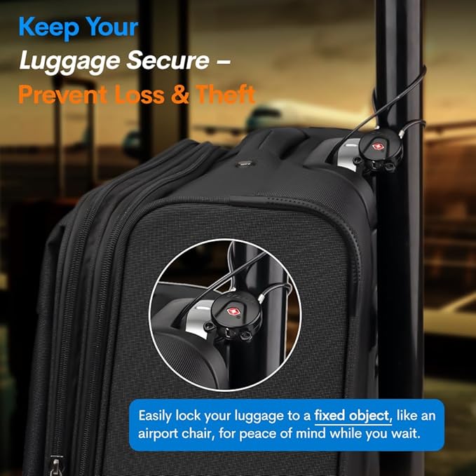 Forge TSA Approved Luggage Locks, Ultra-Secure Dimple Key Travel Lock, Extra - Image 3