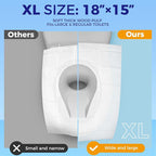 YGDZ Toilet Seat Covers Disposable, XL Flushable Toilet Seat Covers Travel - Image 3