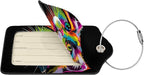 Cat Leather Luggage Tag with Stainless Steel Ring, Fun Name Id Card Cover - Image 2