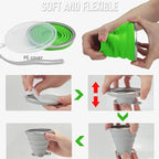 JBER Silicone Collapsible Travel Cup, Silicone Folding Camping Cup - Image 5