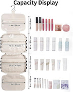 Narwey Travel Toiletry Bag for Women Large Hanging Makeup Bag Organizer - Image 5