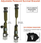 20 in 1 Survival Paracord Bracelet Adjustable Gear Kit - Image 4