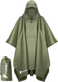 PTEROMY Hooded Rain Poncho for Adult by PTEROMY