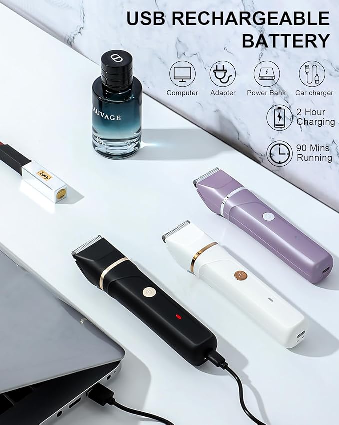 AREYZIN Bikini Trimmer for Women Painless Electric Razor for Women, 3 in 1 - Image 5
