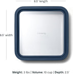 Caraway Glass Food Storage, 10 Cup Glass Container, Ceramic Coated Food - Image 3