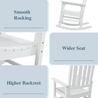 Psilvam Oversized Outdoor Rocking Chair, - Image 5