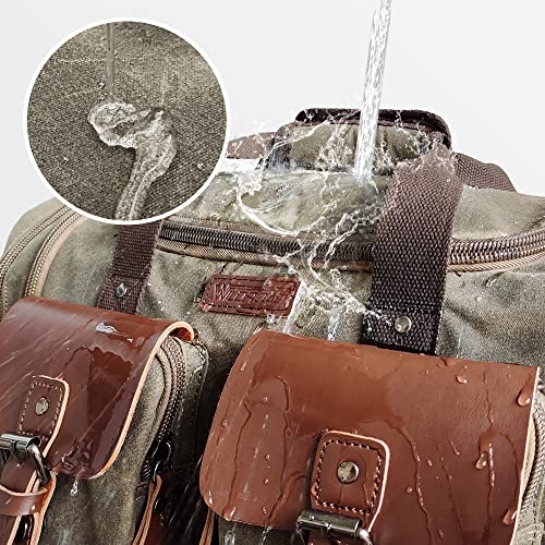 Waxed Canvas Duffle Bag (Vintage Grey / X Large-60L Duffle Bag)