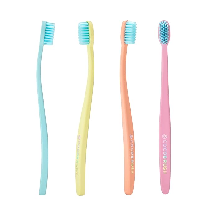 Cocofloss Cocobrush, Ultra-Soft Manual Toothbrush, Dentist-Designed, Gentle on by Cocolab