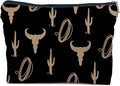 IWXYI Western Makeup Bags - Cow Print Zipper Pouch Travel Toiletry Gifts for Women